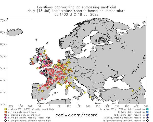 Европу охватили аномальная жара и пожары<br />
